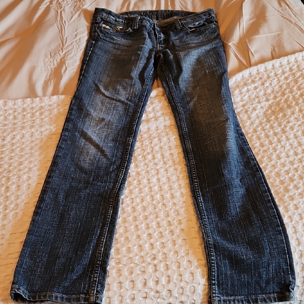 Streetwear Society Dark Blue Straight Leg Jeans